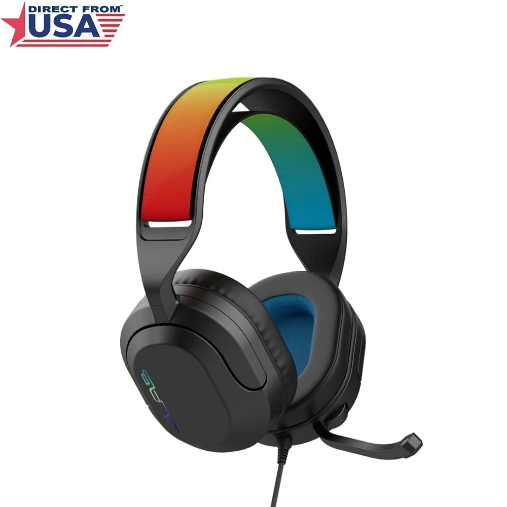 JLab Nightfall Gaming Headset with Near-Field Directional Flip-to-Mute Rotating Boom Mic