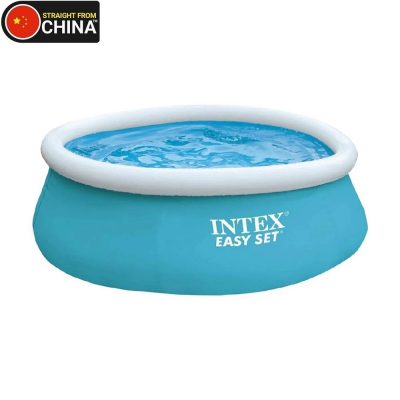 INTEX Easy Set Inflatable Above Ground Round Swimming Pool For Kids/Family - (6ft x 20 inch)
