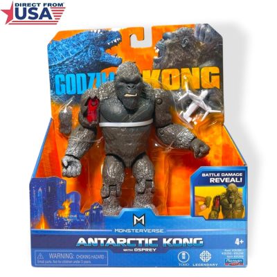 Antarctic Kong 6" Action Figure (with Osprey and Battle Damage Reveal) from Godzilla vs Kong Movie by Playmates Toys