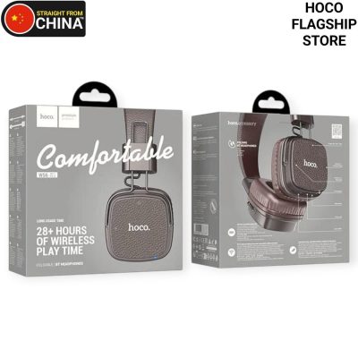 Hoco W56 Earl Wireless BT Headphones - Brown