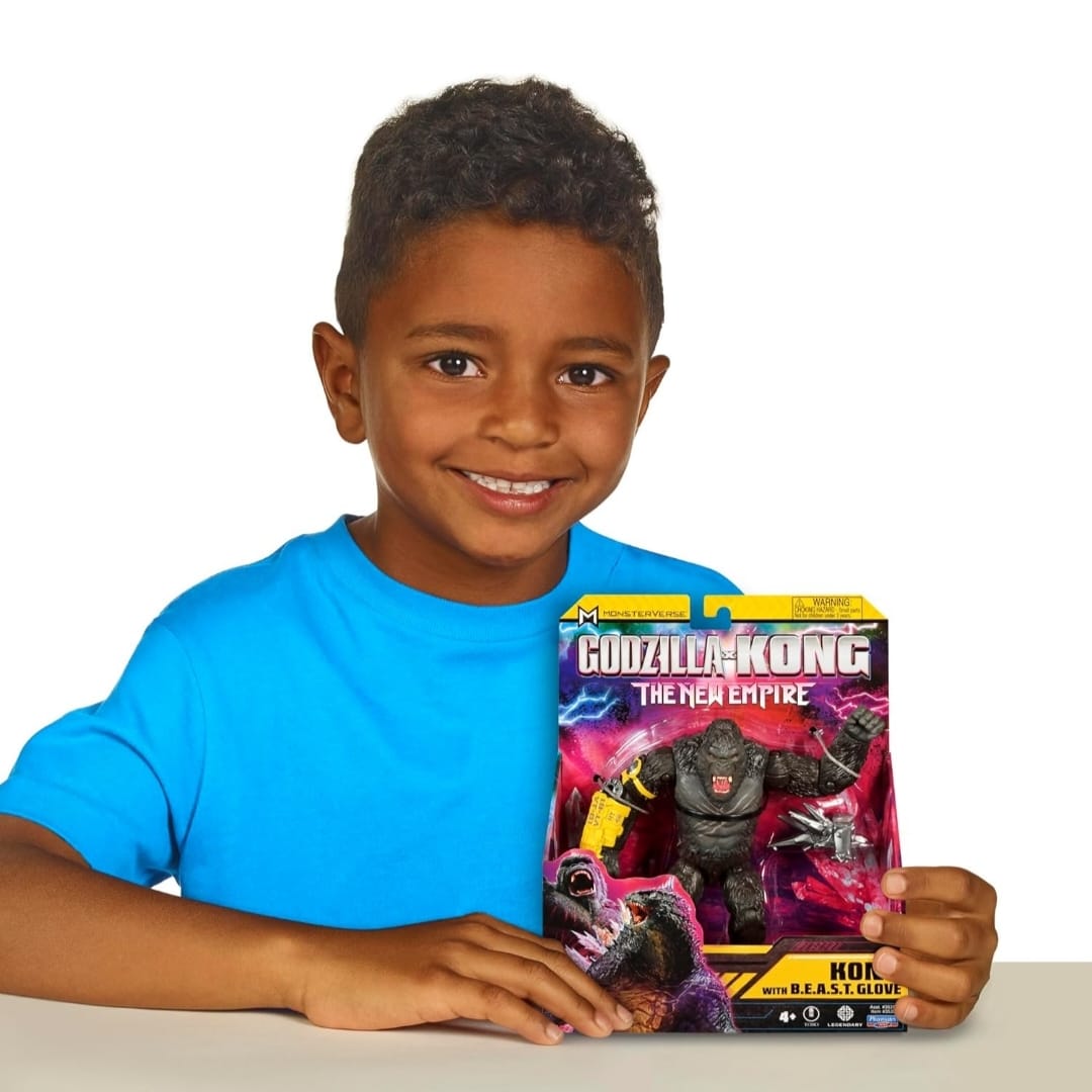 Godzilla x Kong 6" King Kong (w/BEAST Glove) by Playmates Toys - Image 3