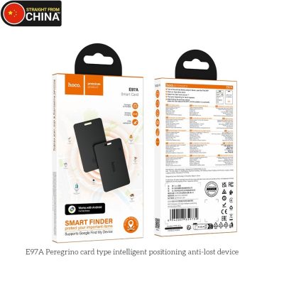 Hoco E97A Smart Finder Wireless Tracker/Tag Card for Android - 3 Months Rechargeable Battery Life