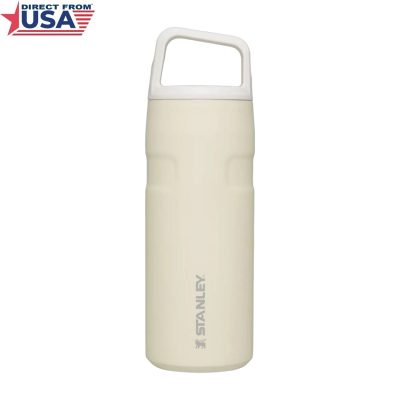 USA Original Stanley IceFlow™ Bottle with Cap and Carry+ Lid - 16 OZ / 470 ml (Cream Glimmer)