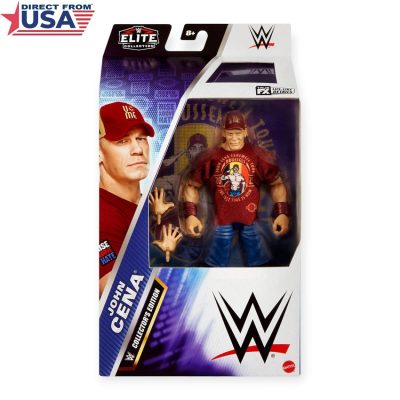 WWE Heel Turn John Cena Elite Series 120 Exclusive Collector's Edition Red Brussels Action Figure with Accessories – 6 inch (Mattel Brand)