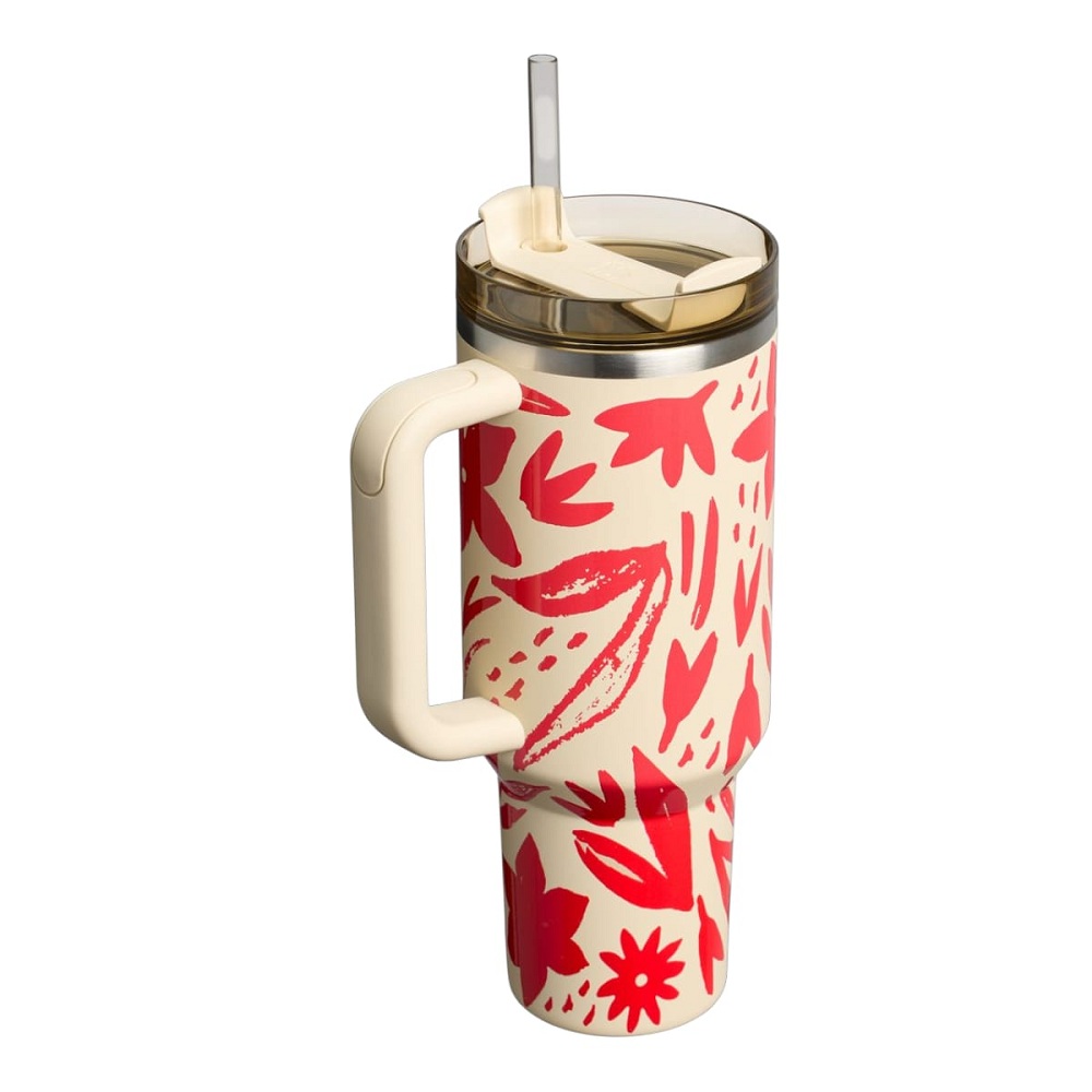 USA Original Stanley Quencher H2.0 FlowState Tumbler – 40 OZ (Resort Floral) - Image 2