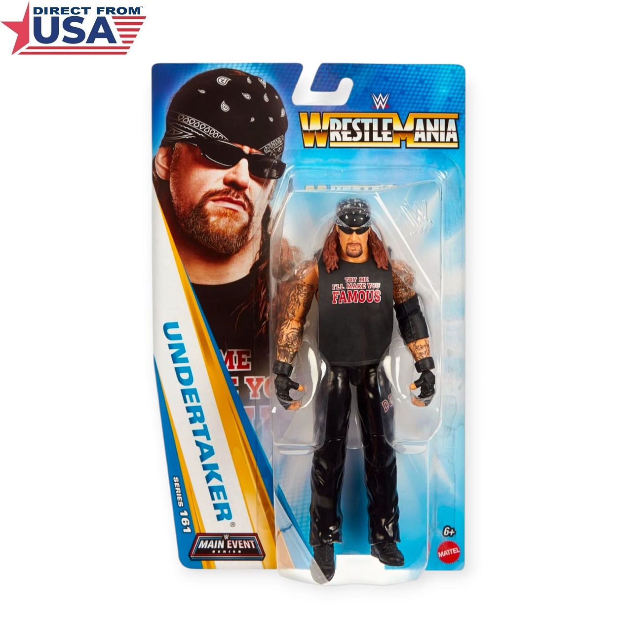 WWE Undertaker Main Event Basic Series 161 Action Figure – 6 inch (Mattel Brand)