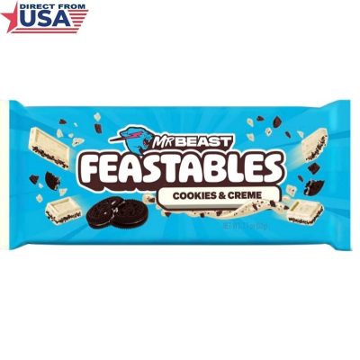 Feastables by MrBeast - Cookies & Creme Bar King Size - 2.1oz (60 grams) - 1 Bar
