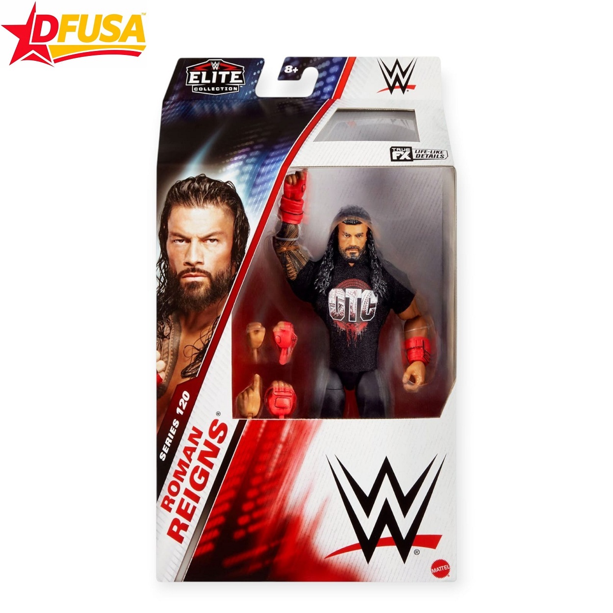 Roman Reigns WWE Elite Series 120 Action Figure with Accessories – 6 inch (Mattel Brand)