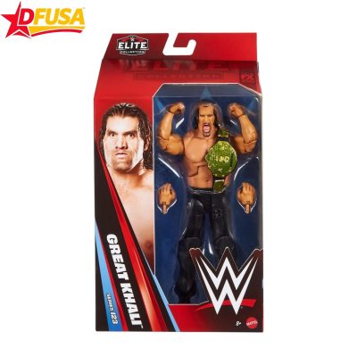 The Great Khali WWE Elite Series 123 Action Figure with Accessories and World Heavyweight Title Belt – 6 inch (Mattel Brand)