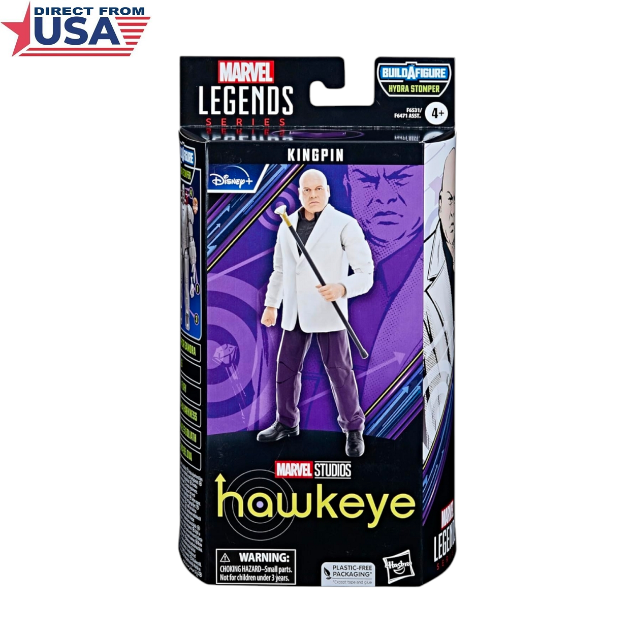 Marvel Legends Series Kingpin, Hawkeye/Spiderman Deluxe Collectible 6 Inch Action Figure (Hasbro)
