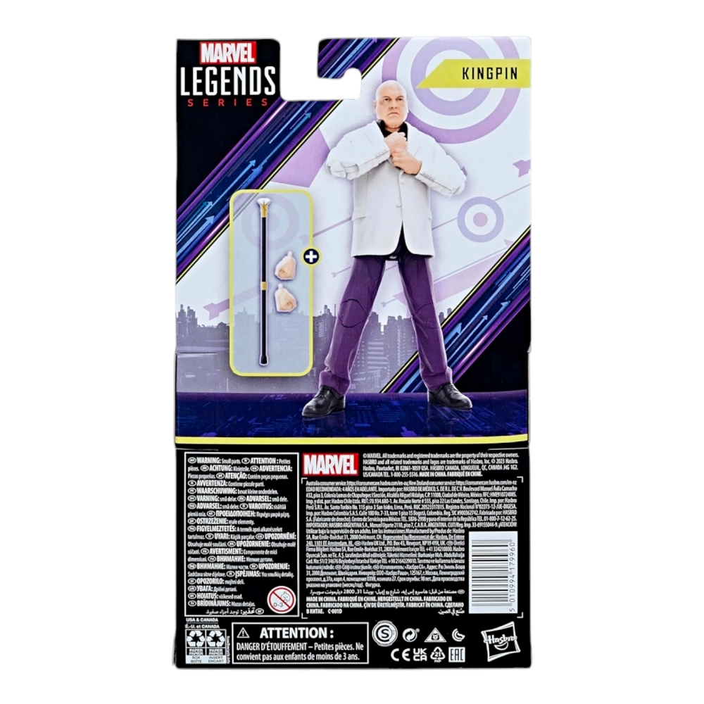 Marvel Legends Series Kingpin, Hawkeye/Spiderman Deluxe Collectible 6 Inch Action Figure (Hasbro) - Image 3