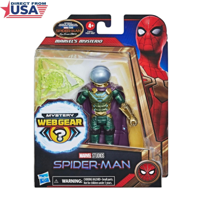 Marvel Spider Man Mysterio Collectible 6 Inch Action Figure with Mystery Web Gear Armor & Accessory (Hasbro)