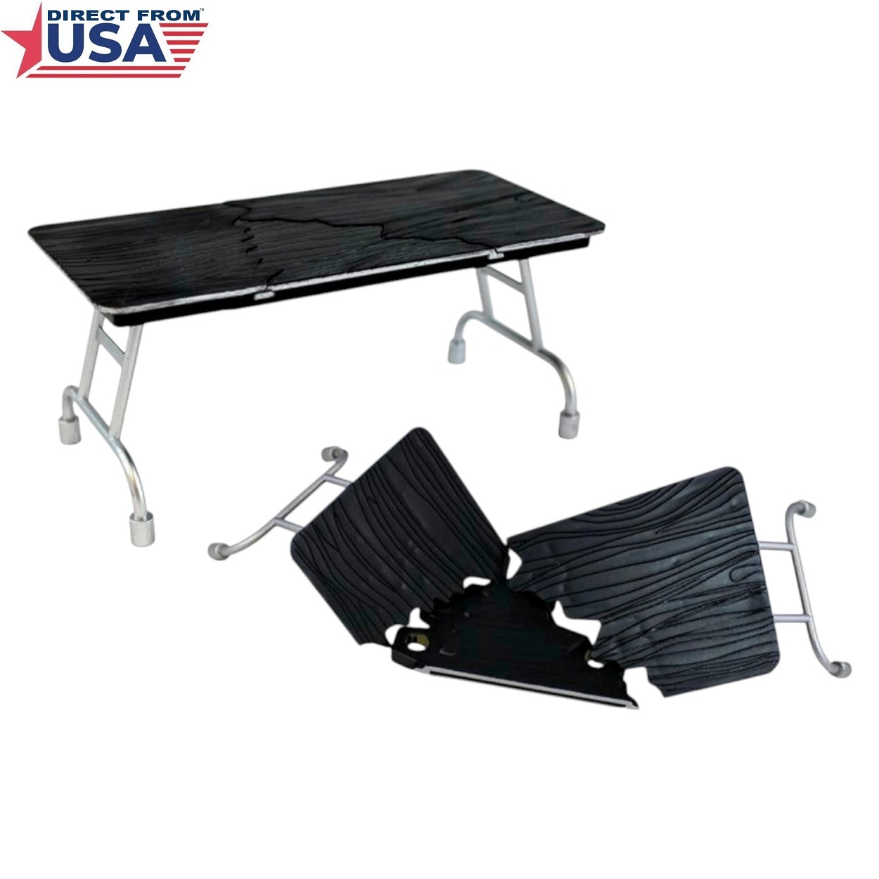 Wrestling Ultimate Black Table (Wooden) - RC Exclusive WWE/AEW Toy Action Figure Accessories
