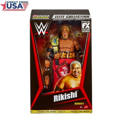 WWE Rikishi from the Vault Series 2 Elite Action Figure with Accessories and Tag Team Championship Title Belt – 6 inch (Mattel Brand)