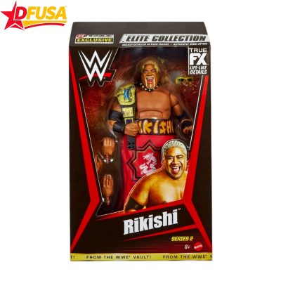 WWE Rikishi from the Vault Series 2 Elite Action Figure with Accessories and Tag Team Championship Title Belt – 6 inch (Mattel Brand)