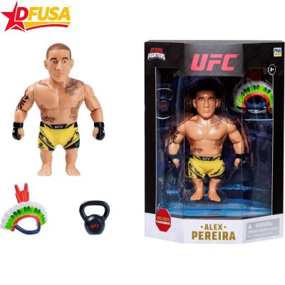 UFC Alex Pereira with Accessories Articulated Octagon Fighters Action Figure – 4.5 inch (P.M.I Brand)