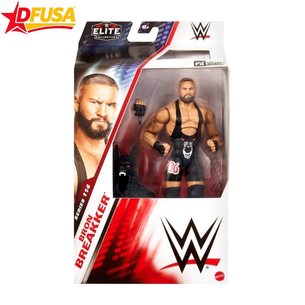 WWE Bron Breakker Elite Action Figure with Accessories – 6 inch (Mattel Brand)