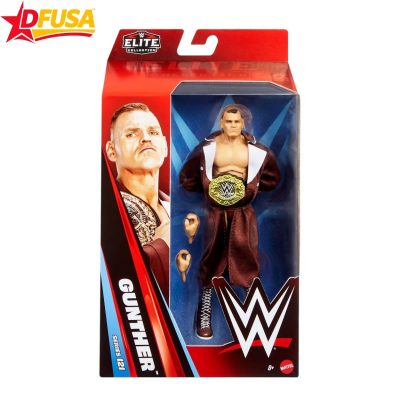 Gunther WWE Elite Series 121 Action Figure with Accessories and World Heavyweight Champion Title Belt – 6 inch (Mattel Brand)