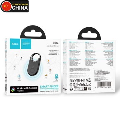 HOCO E98A Starry Google Find My Device Anti-Lost Bluetooth Locator - Black
