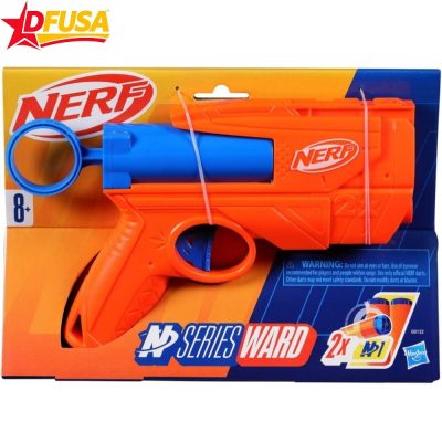 Nerf Easy-Play Toy Foam N Series Ward Blaster with 2 Darts for Kids - Hasbro