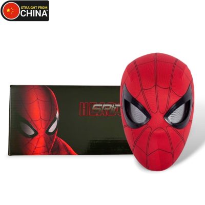 Spiderman Headgear Mask Set with LED Lights Moving Eyes Features (Chin Control)