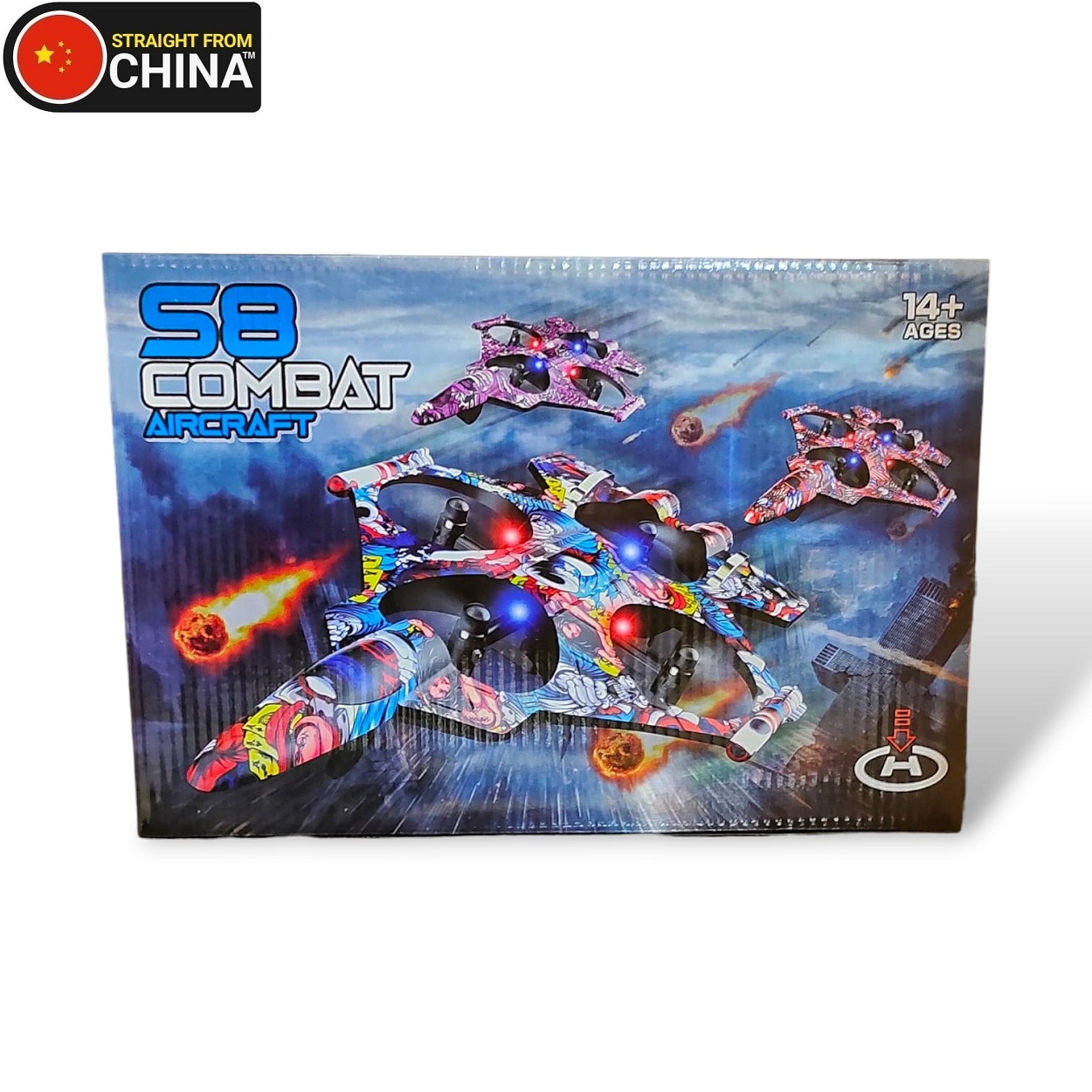 Remote Control RC Foam Jet Fighter Combat Aircraft for Kids - Model S8
