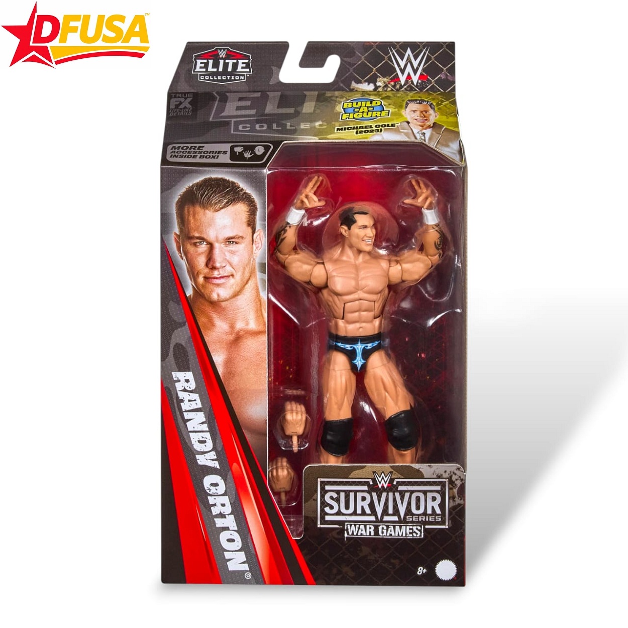 Randy Orton WWE Survivor Series 2026 Elite Series Action Figure with Accessories and B.A.F Michael Cole – 6 inch (Mattel Brand)