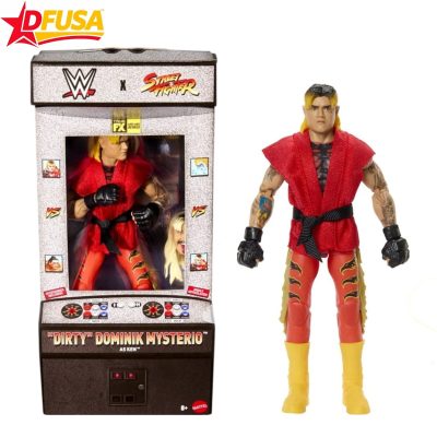 WWE X Street Fighter Dirty Dominik Mysterio as Ken Elite Action Figure & Accessories – 6 inch (Mattel Brand)