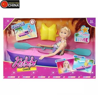 Kaibibi Barbie-Style Doll with Canoe and Accessories