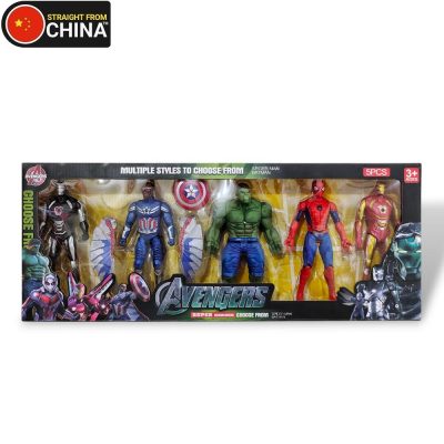 Avengers Assemble Super Heroes 2026 Series (Spiderman, Hulk, Iron Man, Captain America and War Machine) - High Quality (Pack of 5 Set)