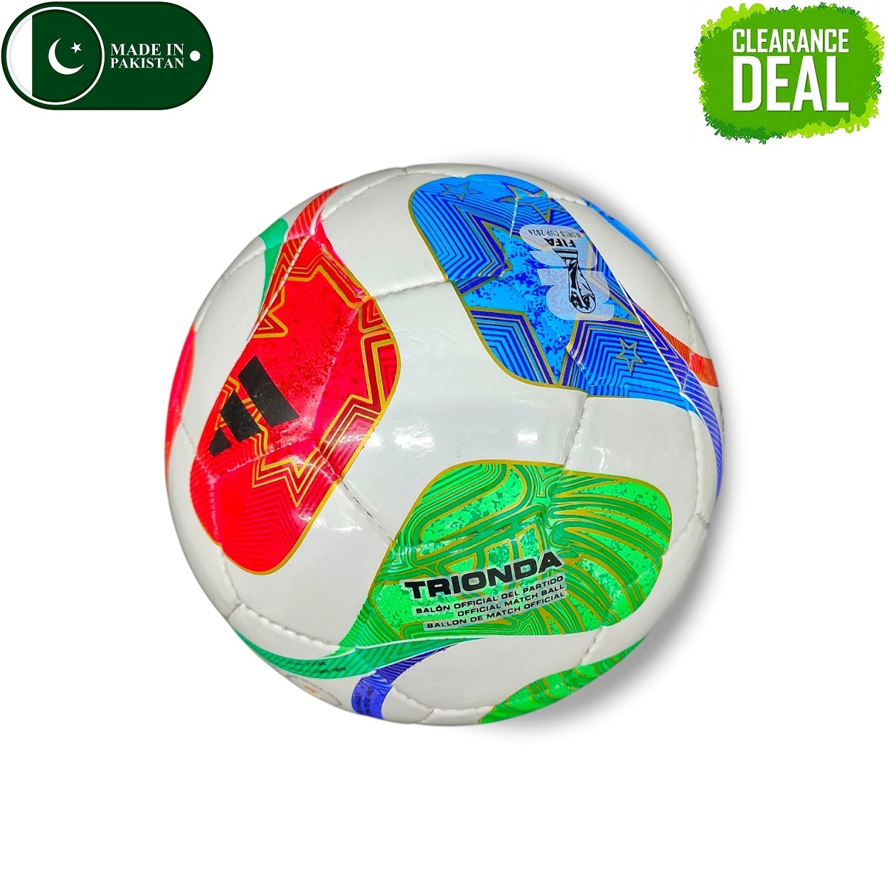 Adidas Trionda Fifa World Cup 2026 Football - Size 5 (32 Panel Machine Stitched - HR)
