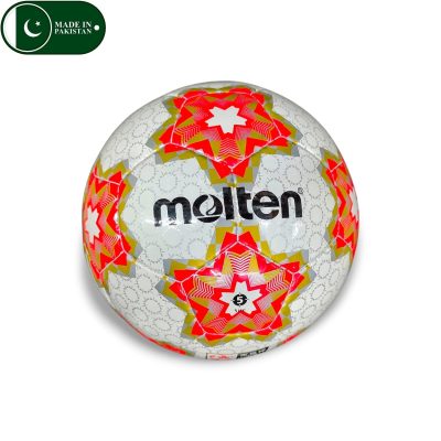 Molten Emperor's Cup Football (Red) - Size 5 (32 Panel Machine Stitched - MQ)