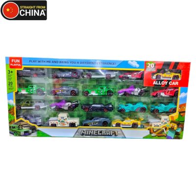 Minecraft Set of 20 Alloy Cars