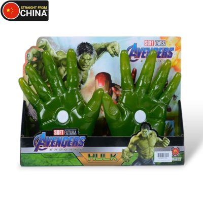 Marvel Avengers Hulk Twin LED Light Gloves Set for Kids Cosplay/Birthday Parties