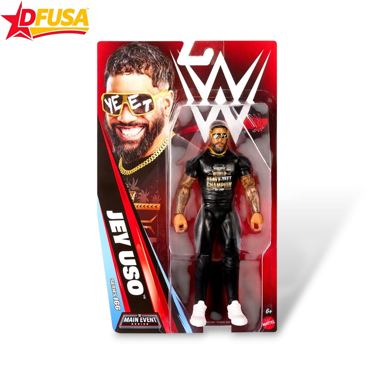 WWE Jey Uso Basic Series 166 Action Figure – 6 inch (Mattel Brand)