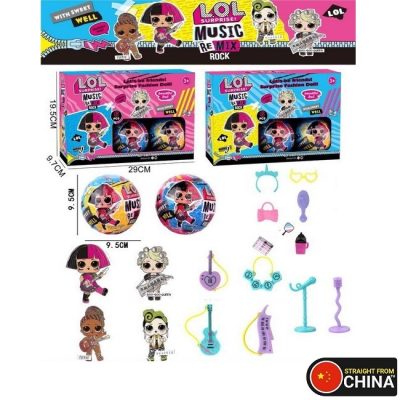 L.O.L Surprise! Music Remix Rock Dolls Set for Girls - (1 Box - Pack of 6)
