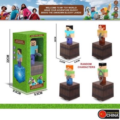Minecraft Bump and Go Moving Steve/Sunny/Alex/Ari Character Toy Figures - Any 1