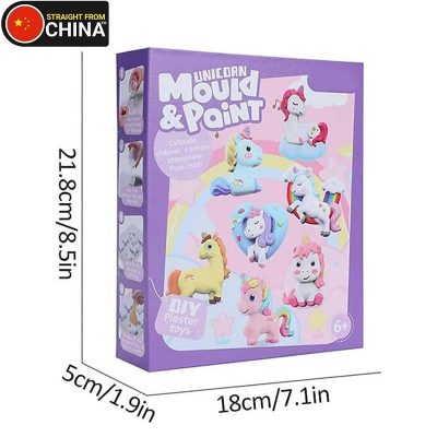 Unicorn Mould And Paint Fun DIY Plaster Toy Set for Kids