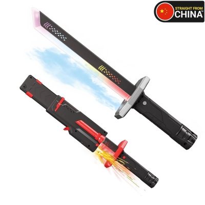 Interstellar Spark Battle Blade Katana Sword with Realistic Smoke Effects, Lights and Ergonomic Design for Kids - Small (45.5 x 9.5 x 5.5 cm)