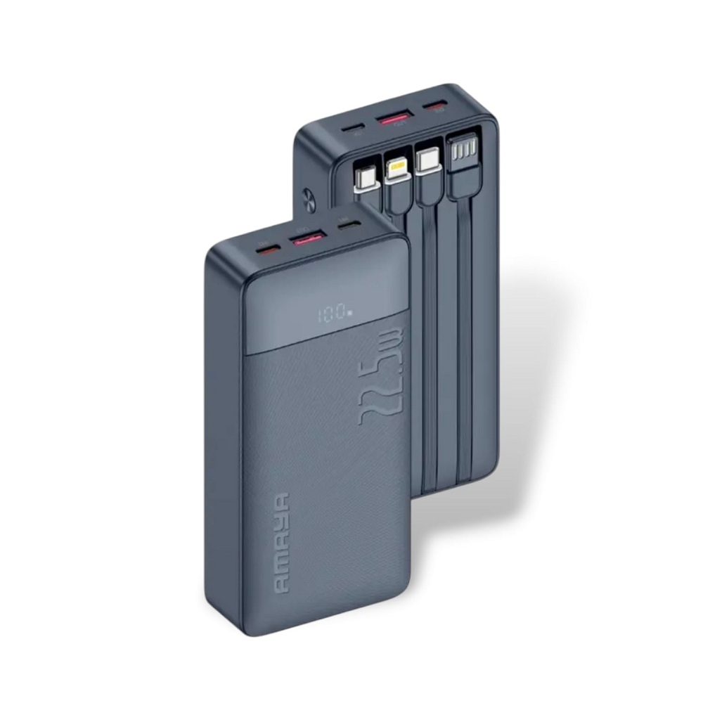 AMAYA APB-F129 22.5Watt 10000mAh Super Fast Power Bank - Black - Image 2
