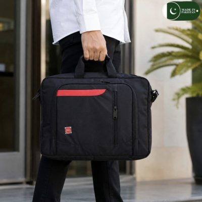 Black & Red Laptop Bag - 14''-17'' Laptop Size