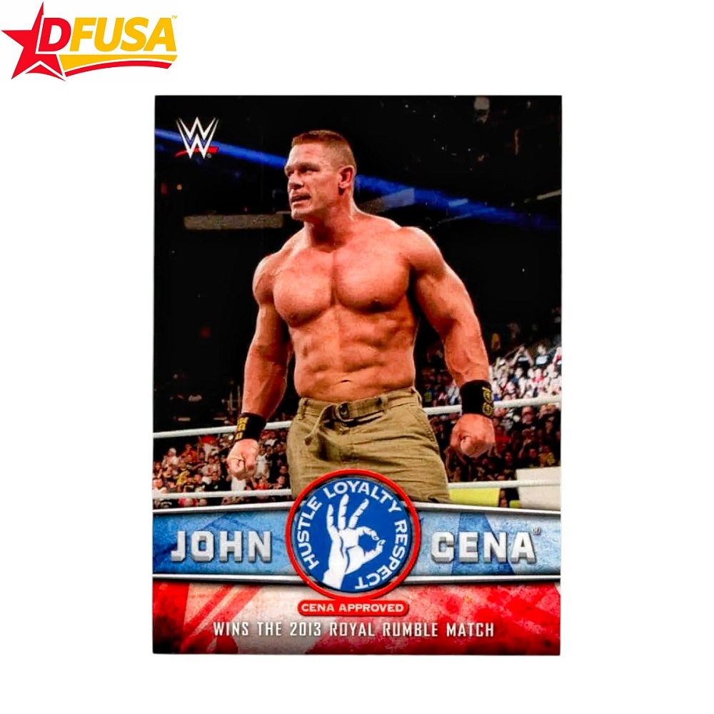 Topps WWE 2017 Then Now Forever Tribute Part 4 John Cena Royal Rumble 2013 #31 out of 40 Wrestler Trading Card with Case