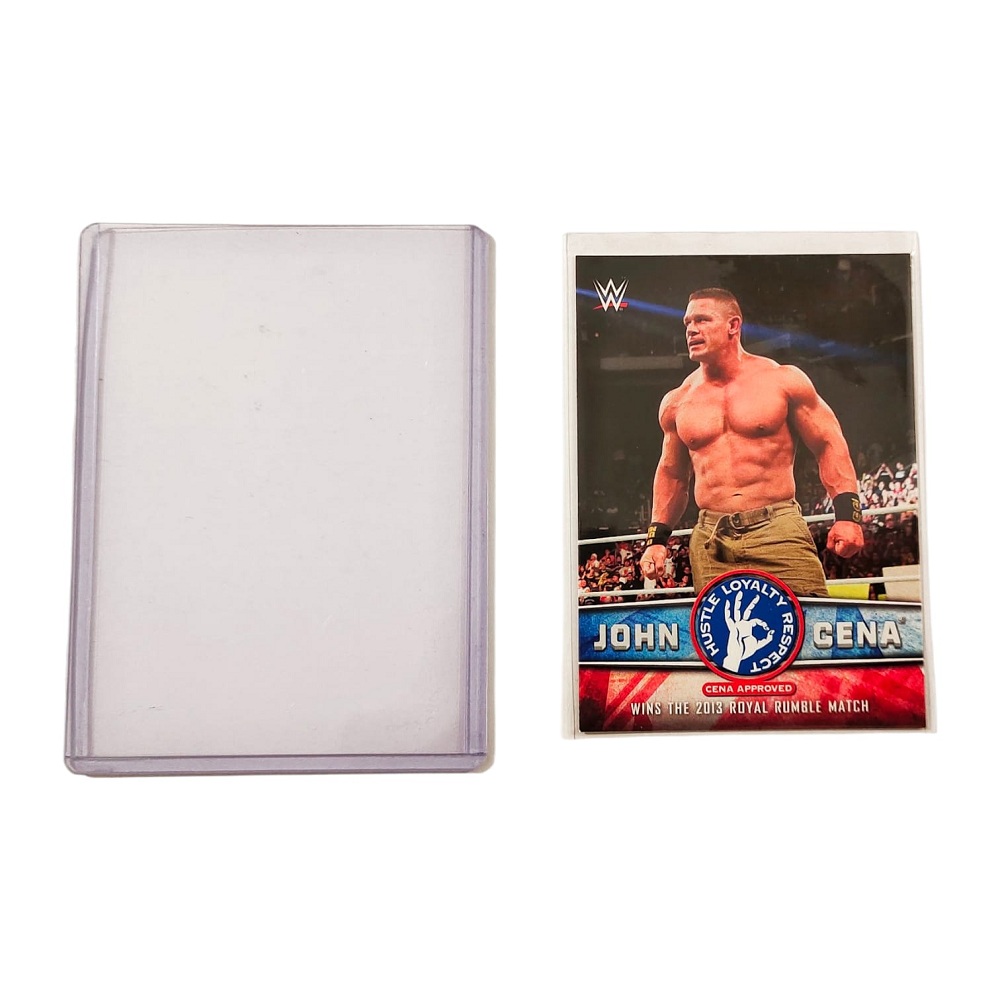 Topps WWE 2017 Then Now Forever Tribute Part 4 John Cena Royal Rumble 2013 #31 out of 40 Wrestler Trading Card with Case - Image 3