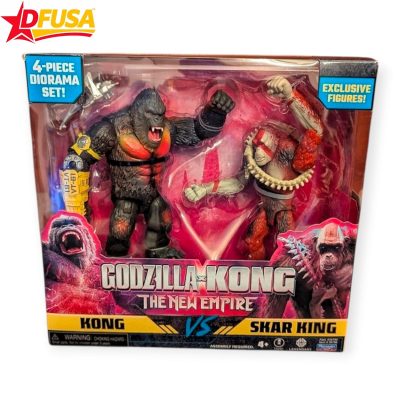 Godzilla x Kong The New Empire Kong 6" Kong VS Skar King Exclusive Action Figures (with Accessories) by Playmates Toys