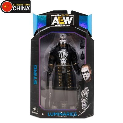 AEW Sting Wrestling Action Figure with Accessories – Luminaries Series 2