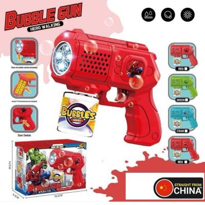 Amazing Spiderman Bubble Burst Water Gun with Lights for Kids