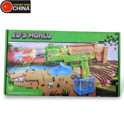 Mine craft Lo's World Electronic Water Gun with Multicolor Flash Lights