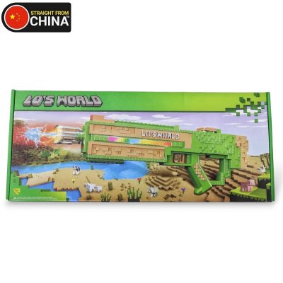 Mine craft Lo's World Electronic Water Gun with Multicolor Flash Lights