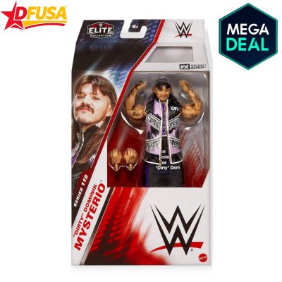 WWE Dominik Mysterio Elite Series 119 Action Figure with Accessories – 6 inch (Mattel Brand)