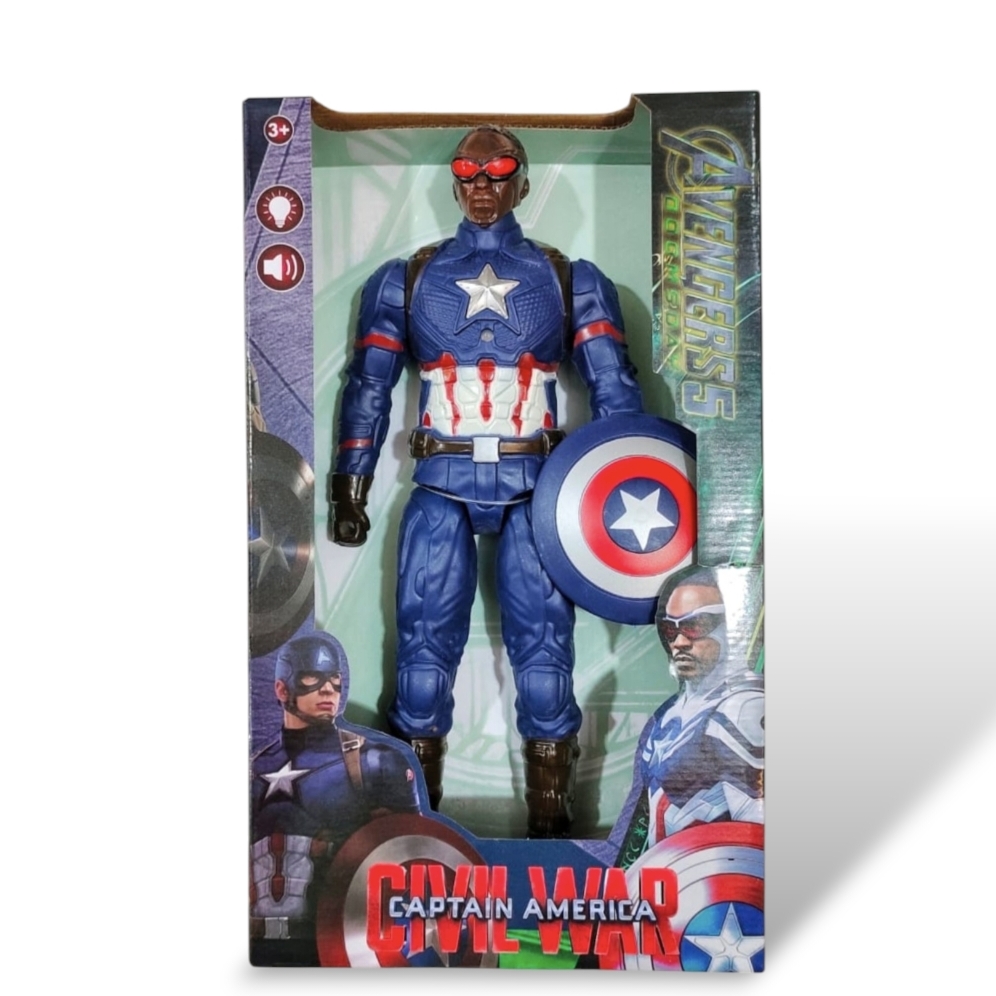 Avengers Captain America Action Figure with Light and Sound – 12 inch - Image 2